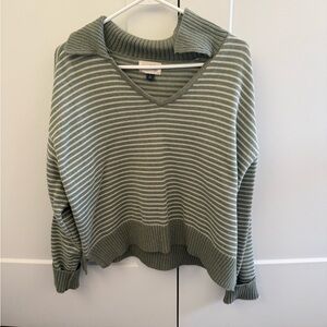 Striped Green Sweater